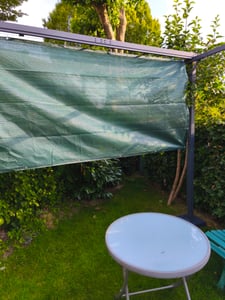 Sekey Balkon Sichtschutz 75×600 cm Terrasse Schutz HDPE Gartenzaun Sichtschutz Windschutz UV-Schutz Kunden-Foto 2