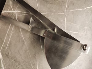 Kartoffelstampfer aus Edelstahl mit Schäler-Reinigungsbürste, Kartoffelpresse, Obst- und Gemüsepresse, manueller Lebensmittelstampfer, Küchenhelfer Kunden-Foto 1