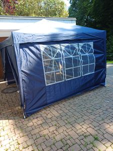 FCH Składana altana 3 x 3 m Składany wodoodporny namiot ogrodowy, ochrona UV 50+ Altany i namioty imprezowe Namiot z 4 stronami na kemping / ogród / wesele / plażę, szary Zdjęcie produktu od klienta nr 14
