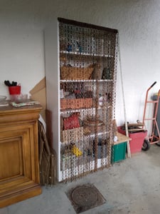 Bambus Türvorhang "Ring in Ring" Balkontür Insektenschutz Vorhang, Fadenvorhang, Bambusvorhang, Raumteiler Kunden-Foto 1