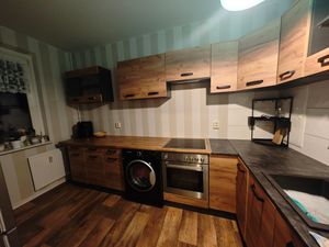 Eckküche Vicco Rick Sonoma/Weiß 267 x 167 cm, AP Marmor mit LED-Leisten, Model 51952 Kunden-Foto 1