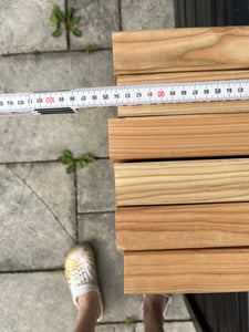 Terrassentreppe aus Lärche Treppe Stufen Wangentreppe Breite Größe: 3-stufig Breite: 120 cm Kunden-Foto 1