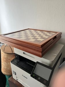 VEVOR houten schaakspel, 650 x 650 x 675 mm, schaakspelset voor op het bureau, met schaakstukken, schaakset voor feestjes, familieactiviteiten, reizen, kinderen, schaakbord Klantenfoto 2