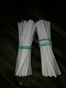 500 Stück Twist Ties, Bindestreifen, Bindedraht, Kabelbinder, Kunstoffbindestreifen, 16cm schwarz Kunden-Foto 1