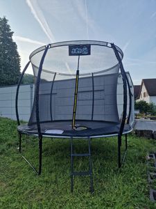 Aga SPORT EXCLUSIVE Trampolina 305 cm Czarna + siatka zabezpieczająca + drabinka Zdjęcie produktu od klienta nr 3