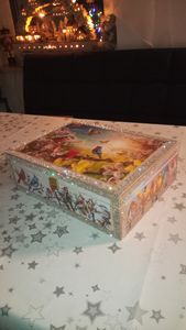 Creative Deco A4 Holz-Kiste mit Deckel | 33,8 x 24,8 x 10 cm (+/- 1 cm) | Unlackierte Aufbewahrungs-Box | Große Schatulle | Große Holz-Box Ideal zur Lagerung Kunden-Foto 1