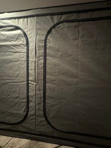 HIGHWERK Growzelt 240 x 120 x 180 cm, "MyHomeGrow" Grow Tent für Dachschräge, schwarz grün Kunden-Foto 1