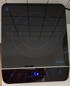 MEDION Induktionskochplatte / 2000 Watt / Temperaturbereich 60-240°C / 8 Automatikprogramme / 10 Leistungsstufen / LED Display / MD 17595 / schwarz Kunden-Foto 2
