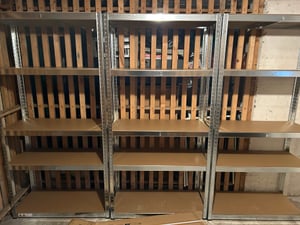Juskys Lagerregal Basic 4er Set 180x90x40 cm - max. 3500 kg - Metall Regale Kunden-Foto 1