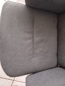 HOMCOM Relaxsessel mit Hocker, Gepolstert Fernsehsessel mit Liegefunktion, Liegesessel mit Samtoptik, bis150 kg belastbar, für Wohnzimmer, Schlafzimmer, Dunkelgrau Kunden-Foto 3