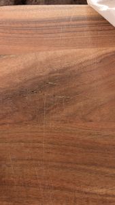 vidaXL Tischplatte 110x40x3,8cm Rechteckig Massivholz Akazie Baumkante Kunden-Foto 1
