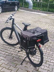 tectake® Fahrradtasche Georg für den Gepäckträger 34 x 17 x 30 cm Kunden-Foto 2
