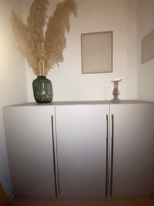 Kommode Sideboard Anrichte Schlafzimmer Highboard 134 cm Kaschmir mit 3 Drehtüren ROSA 3D Kunden-Foto 1