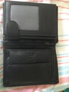 Frentree® Herren Geldbörse aus Nappa Leder mit RFID Schutz, 15 Kartenfächer, Hochformat Portemonnaie, Schwarz Kunden-Foto 1