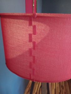 Opviq, AYD - 2214, Stehlampen, Rot, MDF, 38 x 38 x 140 cm Kunden-Foto 1