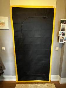 SafeCore Staubschutztür 1x 220x110 cm so Zipsom, Prémiová Netkaná Polypropylénová Textília, Opakovane Použiteľná Prachová Bariéra na Renováciu Fotografia od zákazníka č. 1