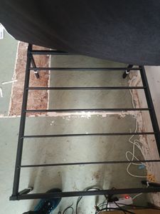 VASAGLE Einzelbettgestell, Bett, 90 x 200 cm, Metallbett, Bettrahmen, Unterbettaufbewahrung, modern, Gästebett Kunden-Foto 5