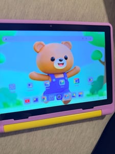 Detský tablet 10,1", 24 (3 + 21) GB RAM + 64 GB ROM, Android 16, Wi-Fi 6, predinštalovaný detský softvér s puzdrom vhodným pre deti, 6000 mAh, fialová Fotografia od zákazníka č. 3