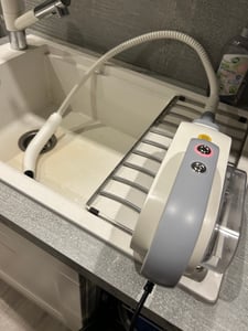 13-in-1 Dampfbesen & Dampfreiniger, 20s Aufheizung, 3 Stufen, 1500W Multifunktions Dampfmopp mit 500ml Tank & 7m Kabel für Böden Teppiche Fenster Glas Kunden-Foto 1