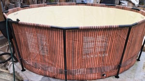 Florida Pool 3,05x0,91 m mit Skimmer - TEAK-Motiv Kunden-Foto 3