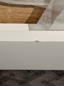 Merax Kinder-Kleiderschrank*2, 4 Acrylglas-Türen, Kleiderstange & verstellbare Regale,  Keks-Form-Holzgriffe, 160×50×150 cm, Weiß + Natur Kunden-Foto 3