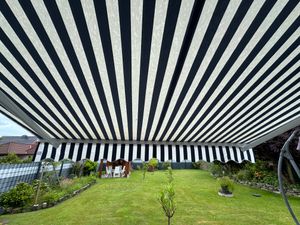 Leudus Markisen Volant für 3m Markisen Markisenbespannung Sonnenschutz Ersatzstoffe Sonnenmarkise fertig genäht (2,82x0.21m, SPD088) Kunden-Foto 1