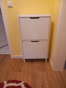 SoBuy FSR151-W Schuhkipper mit 2 Klappen Schuhschrank schmal Schuhregal Schuhkommode Kunden-Foto 1