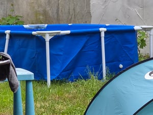 INTEX 28270NP Rectangular Frame Pool 220x150x60cm Gartenpool Familienpool Kunden-Foto 1