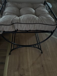 Bjird Sitzkissen, Kissen für Sessel 49x47 cm, Beige - Polster für Indoor und Outdoor, Sitzauflage, Stuhlkissen Kunden-Foto 1