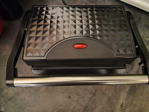 Kontaktgrill Elektrogrill Elektrischer Grillplatte Sandwichmaker Tischgrill Panini Grill Antihaftbeschichtete Platten Elektro Grill 750W Retoo Kunden-Foto 1