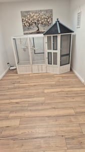 Vogelvoliere OUTLET CHICO Voliere Vogelhaus Käfig Holz Vogel Vogelkäfig Kunden-Foto 1