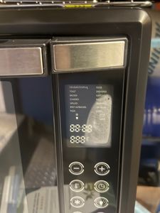 Stillstern Minibackofen mit Umluft 35L (DE Vers) Pizza Ø28, CYCLONE PRO+ Antihaftbesch, 13 Prog, Auftauen&Warmhalten, 8h Timer, Camping Mini Backofen mit Umluft Pizzaofen Mini Ofen klein Hähnchengrill Kunden-Foto 5