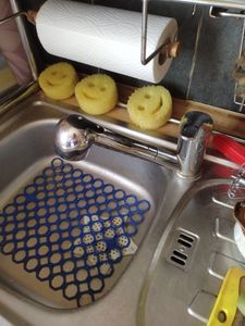 Homelody Wasserhahn bad, hoch Waschbeckenarmatur Badarmatur 30cm, Armatur Bad Waschtischarmatur Einhandmischer für Aufsatzwaschbecken, Schwarz Kunden-Foto 1