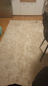 TT Home Wohnzimmer Teppich Kurzflor Anti-Rutsch Rückseite Unifarben Modern Waschbar Größe 160x220 cm Kunden-Foto 16