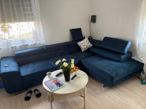 Masseno Narożnik SELVA L-S z funkcją spania i pojemnikiem na pościel Kształt L, Rozkładana sofa, Rogówka - Jasnoszary, MONOLITH 84 Zdjęcie produktu od klienta nr 18