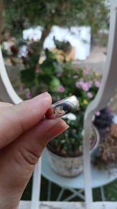 Bague de Mariage/Alliance Homme/Femme 7mm Forme D Argent fin 925, 60 (19.1); TRS13940RSS Photo du client 2