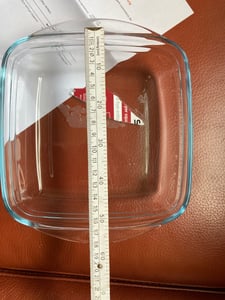SCANPART Heißluftfritteusen-Glasschale eckig 1,1L 20x20cm Airfryer-Zubehör Kunden-Foto 2