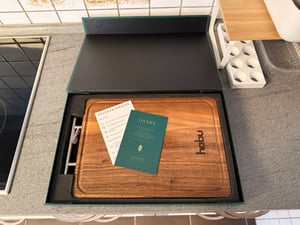 Habu Essentials Schneidebrett aus Walnussholz & 304 Edelstahl Kunden-Foto 1