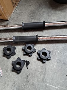 SONGMICS Hantelset, Hanteln mit Verbindungsstahlrohr, 2-in-1-Kurzhantel, 2 x 15 kg, Workout, Fitnesstraining, Gewichtheben für Zuhause Kunden-Foto 28