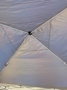 FCH 3 x 3m Pop Up Pavillon Faltbar Wasserdicht Gartenzelt, UV-Schutz 50+ Pavillons & Partyzelte Festzelt mit 4 Seiten für für Camping / Garten / Hochzeit / Strand,Blau Kunden-Foto 16