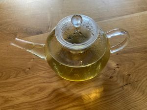 Creano Teekanne aus Glas 1,2l - Glasteekanne mit Glas-Sieb und Deckel - Ideal zur Zubereitung von losen Tees - tropffrei Kunden-Foto 1