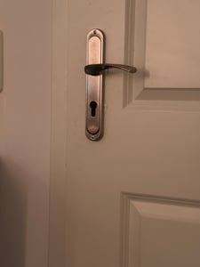 Türgriff Langschild Türbeschlag Satin Drückergarnitur Türklinke Türbeschlag BB-72mm Kunden-Foto 7