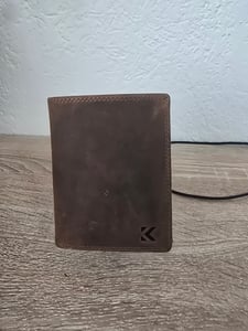 Leder Geldbörse Herren Portemonnaie RFID Hochformat Geldbeutel Büffelleder (9920) Kunden-Foto 1
