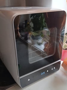 Puluomis mini myčka nádobí 45 cm volně stojící, myčka nádobí s 5+1 programy pro 3 jídelní soupravy, pracuje s přípojkou vody nebo bez ní, černá barva Fotografie od zákazníka č. 8