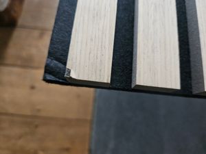 4 x pannelli acustici 240x60cm in legno di quercia per pareti e soffitti Kover-O Foto del cliente 8