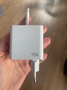 45W USB-C Schnellladegerät mit Kabel – Netzteil, Ladegerät & Ladeadapter für iPhone, Samsung, Xiaomi & Huawei – Weiß / Lightning 2 Meter Kunden-Foto 3