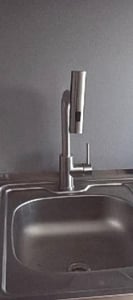 Homelody Küchenarmatur Edelstahl – 360° Schwenkbare Ausziehbare Spültischarmatur mit 3-Funktion-Brause, Wasserhahn Küchen für Flexibles Arbeiten Kunden-Foto 2