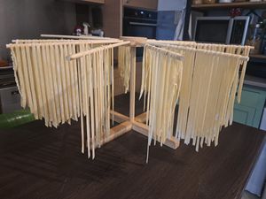 bremermann Nudeltrockner aus Bambus – Nudelständer für selbstgemachte Pasta, faltbar // Pastatrockner Kunden-Foto 2