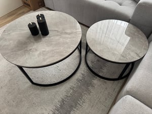 Stół Do Salonu Z Kamieniem Zestaw 2 Szt. Zdjęcie produktu od klienta nr 4