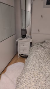 FCH 2 Stück Nachttische, , Beistellschränke mit jeweils 2 Schubladen, Beistelltische,40.00x30.00x60.00cm Kunden-Foto 1